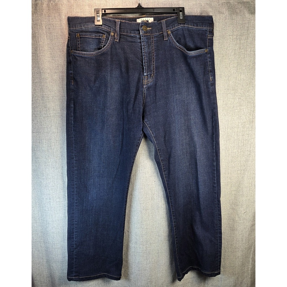 Joseph Abboud Mens Jeans Classic Fit Size 38(40)X39 Dark Blue Denim Stretch